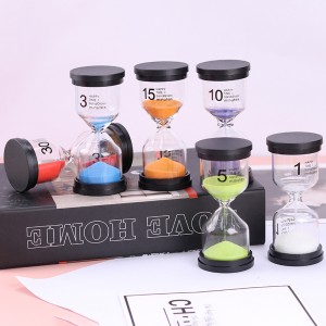 Accueil Ornement Desktop Horloge Sand Timers 10 minutes/15 minutes/30 minutes Timètre de sablier pour les enfants Brosser les dents