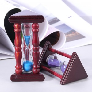 Custom 15 minutes à la maison décor chronommentation de sable de chronométrage en bois grand sablier d\'une heure